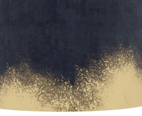 Eglo 39974 - Luster na lanku CASUARITA 1xE27/40W/230V pr. 53 cm modrá/zlatá