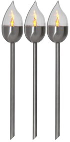 Súprava 3 vonkajších svetelných LED dekorácií Star Trading Olympus, výška 40 cm