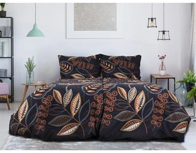 B.E.S. Petrovice Flanelové obliečky Nočné lístie, 140 x 200 cm, 70 x 90 cm