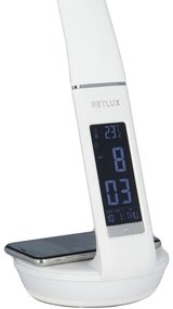 Retlux-LED Stmiev. lampa s bezdr. nab. Qi a displejom LED/6W/230V 3000/4000/6000K