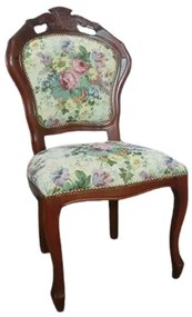 (3603) POLTRONA FILIPPO kvetovaná zámocká stolička
