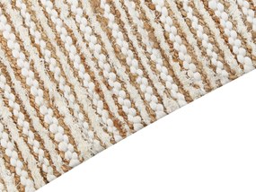 Bavlnený koberec 200 x 300 cm béžová a biela BARKHAN Beliani