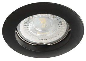 KANLUX Zapustené stropné reflektory VIDI, 1xGX5,3, 50W, 8cm, okrúhle, čierne