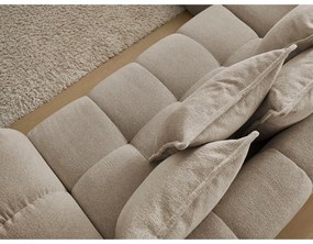 Taupe ženilková rozkladacia/s úložným priestorom rohová pohovka (ľavý roh/do L) Everest – Bobochic Paris