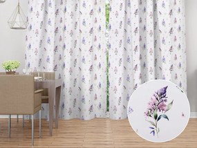Biante Dekoračný záves TF-105 Orgovány na bielom 140x220 cm