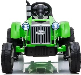 LEAN CARS Batériový traktor s prívesom CH9959 zelený