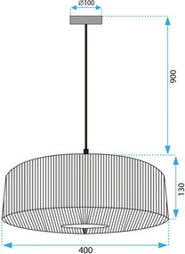 Toolight Rea, Stropné svietidlo APP1296-1CP GREEN, OSW-08968