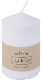 Biela sviečka Eco candles by Ego dekor Top, doba horenia 25 h