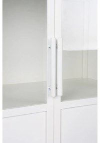 Biela kovová vitrína 35x150 cm Miya – White Label