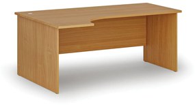 Kancelársky rohový pracovný stôl PRIMO WOOD, 1800 x 1200 mm, ľavý, buk