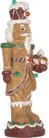 Perníkový LED Luskáčik Gingerbread Nutcracker - - 13*10*31 cm / 3*AAA