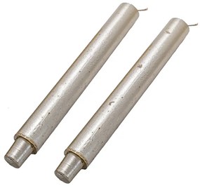Sada 2 sviečok VELA METALLIC 25 cm zlatá