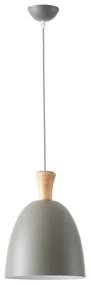 Luster na lanku 1xE27/15W/230V šedá pr. 23 cm
