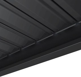 DEOKORK Záhradná hliníková pergola do stien 4x4 m (antracit)