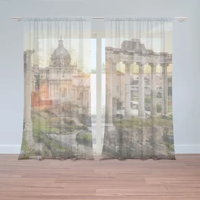 Sablio Záclony Rím Forum Romanum: 2ks 150x250cm