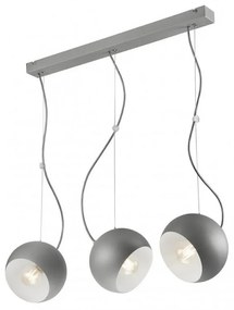 Luster na lanku INEZ 3xE27/60W/230V šedá