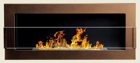 Závesný biokrb na stenu AIASA MOKKA SO SKLOM 90x40x12