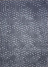 Koberec Zen Garden 2401 GREY – sivý obdĺžnikový s vzorom Rozmer: 60x100 cm