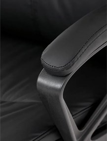 Kancelárske kreslo PEDRO — ekokoža, čierna
