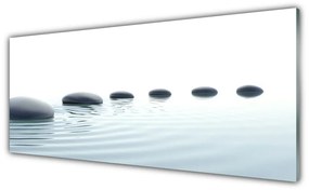 Obraz plexi Kamene voda umenie 125x50 cm
