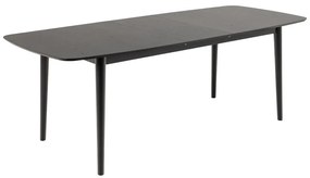 Jídelní rozkládací stůl Montreux 180/219 cm černý