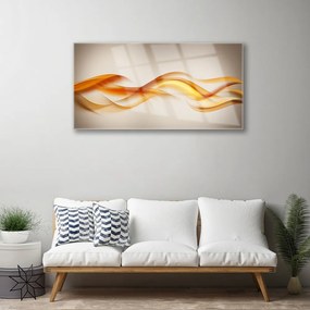 Skleneny obraz Abstrakcia vlny art umenie 100x50 cm