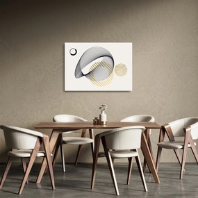 Sklenený obraz - Geometrické tvary N⁰3 (70x50 cm)