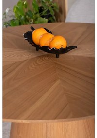 Okrúhly jedálenský stôl ANGEL 120x120 cm, dekor dub