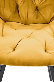 OTOČNÁ JEDÁLENSKÁ STOLIČKA TIARA HORČICOVÁ