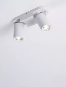 Minimalistické bodové svietidlo Esto 2 Biela