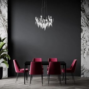 Krištáľový luster na lanku 10xG9/40W/230V čierna