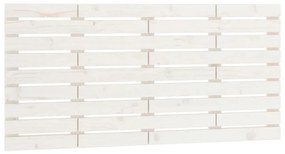 vidaXL Nástenné čelo postele biele 126x3x63 cm masívna borovica