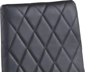 Jedálenská stolička Rimini, čierna ekokoža