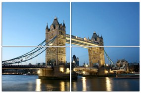 Obraz na plátne - Tower Bridge 130E (120x80 cm)