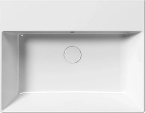 GSI GSI, KUBE X keramické umývadlo 60x47cm, bez otvoru, biela ExtraGlaze, 9431011