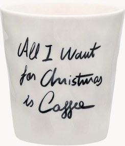 Ručne vyrobená vianočná šálka All I Want Is Coffee