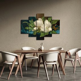 Obraz - Martin Johnson Heade, Giant Magnolias on a Blue Velvet Cloth, reprodukcia (150x105 cm)