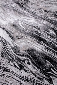 Koberec MAYA PR117 sivý / čierny ovál