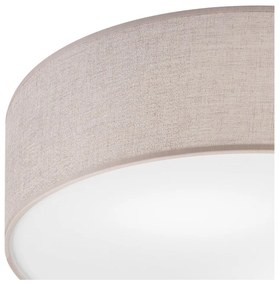 Svetlosivé stropné svietidlo s textilným tienidlom ø 45 cm Vivian – LAMKUR