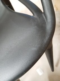 AKCIA Čierna plastová stolička KATO II. trieda