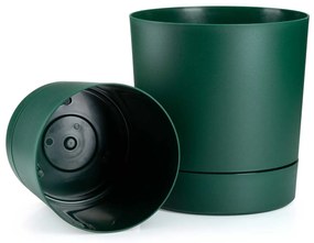 PLASTOVÝ KVETINÁČ AZALEA 17,5X18,5 CM TMAVOZELENÁ