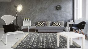 Tutumi Bergen, plyšový 3D koberec 140x200cm, šedá, SHG-04000