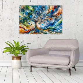 Obraz – Farebný energetický strom (90x60 cm)