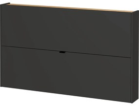 Antracitová výklopná skrinka na topánky Ameca – Germania