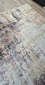 HU Sivo béžovo modrý moderný koberec VELVET M299 Rozmer: 60x100 cm