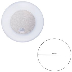 Schodiskové LED svietidlo Oti, 1x LED 0,6w, 3000k, s
