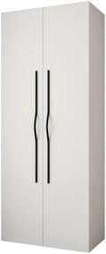 Šatníková skriňa 100 cm Carmela 40-2 (biela + čierna). Akcia -20%. Vlastná spoľahlivá doprava až k Vám domov. 1126545