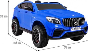 Ramiz Mercedes GLC 63S pre deti - Modré SUV + pohon 4x4