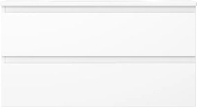 Mexen Orio, kúpeľňová skrinka 90 cm s umývadlom Vela, 2 zásuvky, biela matná, 91A10-09047-2-BFF01-W23M01