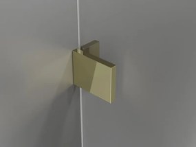 Mexen Lunar T, výklopný sprchový kút pravý 135 x 80 cm, 8mm číre sklo, zlatý profil, 834T-135-080-50-00-P